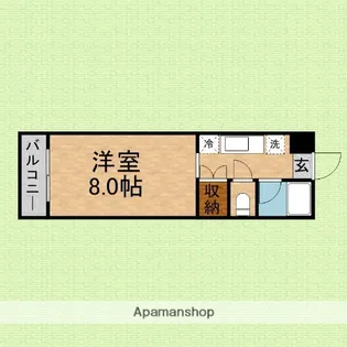 ニューポートハイツ【303号室】の間取り