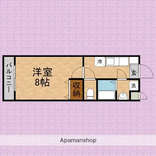 ソレアードⅡ【113号室】の間取り