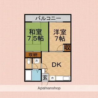 グリーンハイツ正木【1階】の間取り
