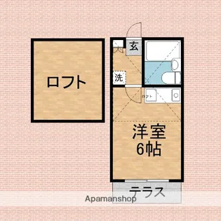 アクール鶴瀬【102号室】の間取り