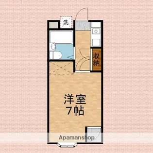 メイプルハウスA【207号室】の間取り