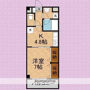 レアルコート【3階】の間取り