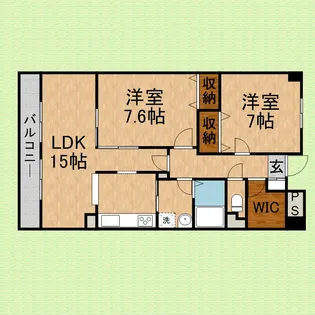 レアルコート【305号室】の間取り