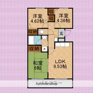 レスポワール池田【4階】の間取り