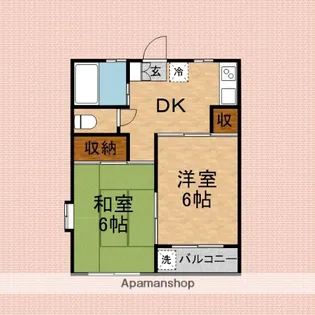 パラシオン志木【2階】の間取り