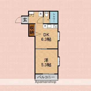 フェリス松本志木【3階】の間取り