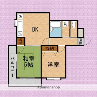 フェリス松本志木【3階】の間取り