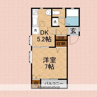 デュエット【105号室】の間取り