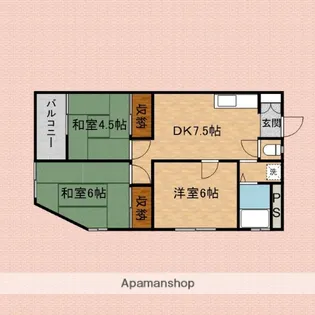 サンハイムイトウ【1階】の間取り