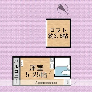 ラズベリー・ヒル【2階】の間取り