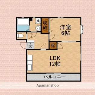 ローズプラザ【2階】の間取り