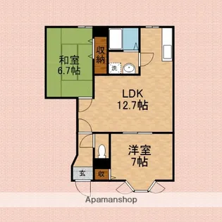 オークガーデン【1階】の間取り