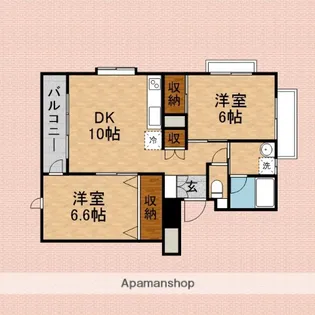 グランヴィル新座レジデンス【3階】の間取り