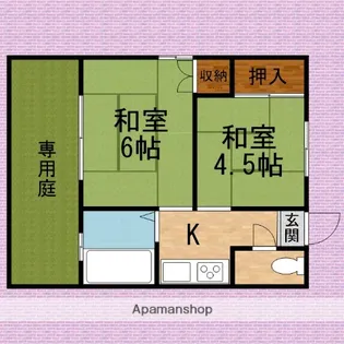 川村荘【1階】の間取り