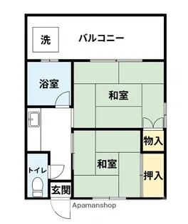 川村荘【8号室号室】の間取り