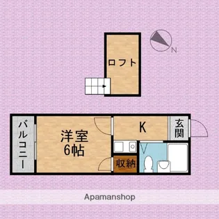 ハイツすわ坂上【1階】の間取り