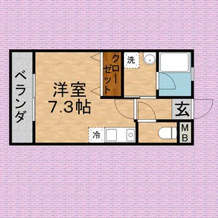 ライネスふじみ野【303号室号室】の間取り