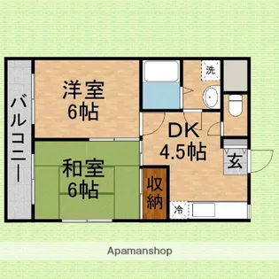ボアール【401号室】の間取り