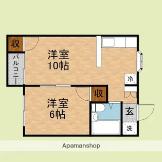 カナディアンビレッジ【103号室】の間取り