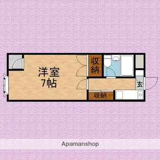 メーテルウィングA【205号室】の間取り