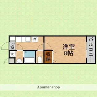 グレイス・ルース【205号室】の間取り