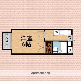 オレンジロード【102号室】の間取り