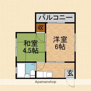 新藤マンション【1階】の間取り
