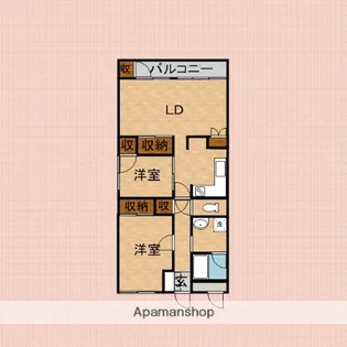 鶴瀬西口サンライトマンション【7階】の間取り