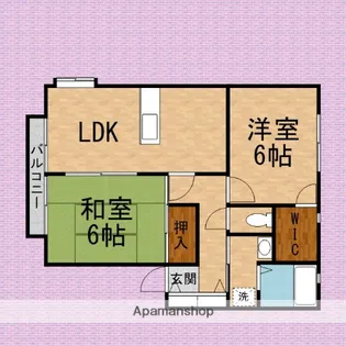 グランメール・ヴィラA棟【1階】の間取り