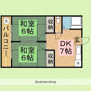 泉ハイツ【2階】の間取り