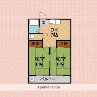 泉ハイツ【203号室】の間取り