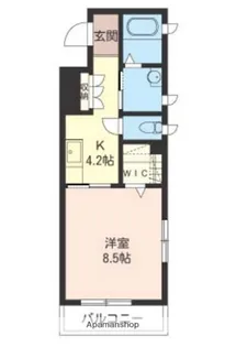 ヴァンクール【1階】の間取り