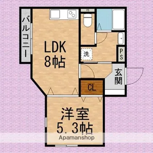 コスモプレイス志木【3階】の間取り