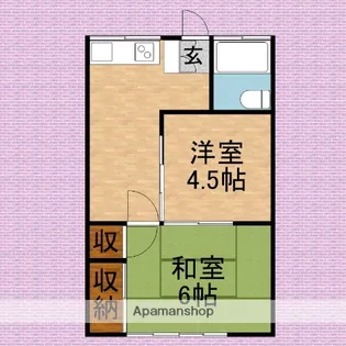 渋谷ハイツ【1階】の間取り