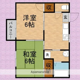 ヴィラロイヤル上福岡【2階】の間取り
