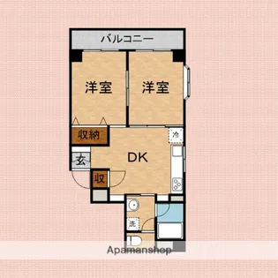 ウイング上福岡【4階】の間取り