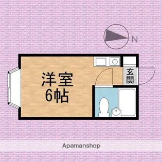 ホワイトヴィラ新河岸【1階】の間取り
