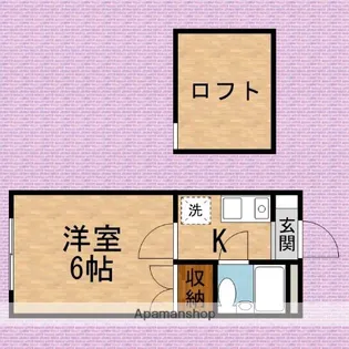 ハイツ上福岡【2階】の間取り