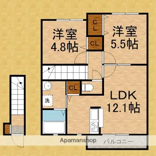 ブロッサム【2階】の間取り