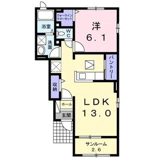メゾンサニー【1階】の間取り