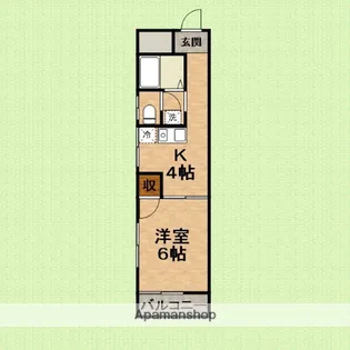 昌和コーポ【2階】の間取り
