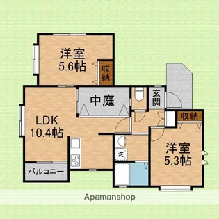 SOL VIENTO C【1階】の間取り