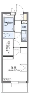 レオパレス岸町【1階】の間取り