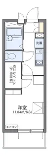 レオパレス岸町【3階】の間取り