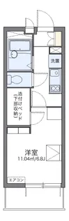 レオパレス岸町【3階】の間取り