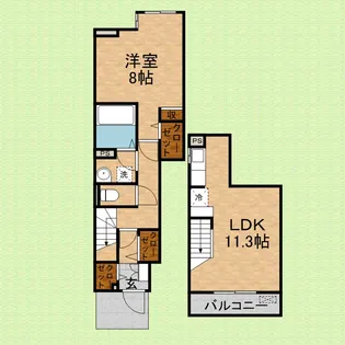 ハナミズキ【1階】の間取り