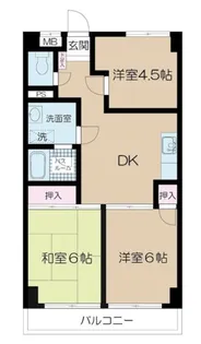 サンライト朝田【2階】の間取り