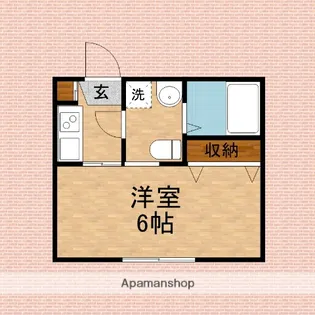 埼玉県富士見市鶴瀬東1丁目【アパート】の間取り