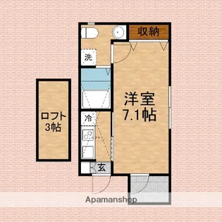 BESTSTAGEラ・フローラ【302号室】の間取り