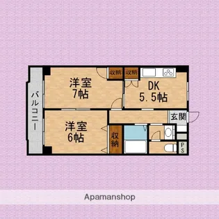 サンヴィレッヂ志木【9階】の間取り